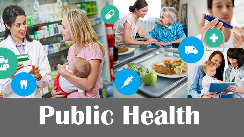 Montage of people working in Public Health